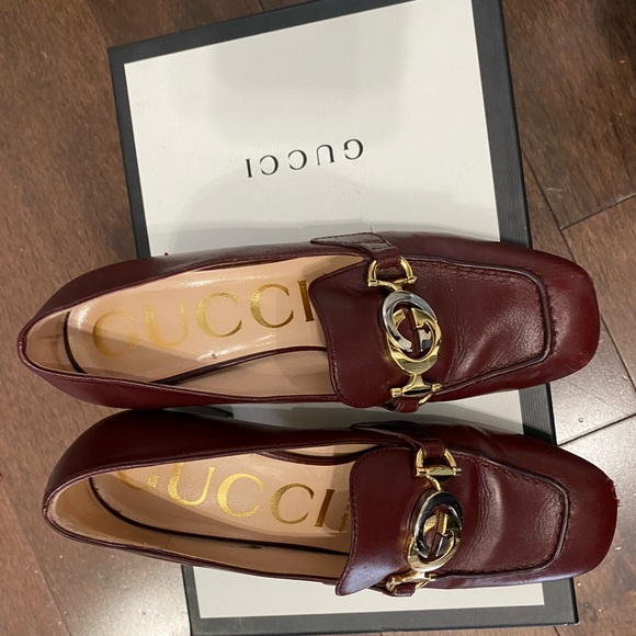 GUCCI burgundy women heel mules - Picture 7 of 7